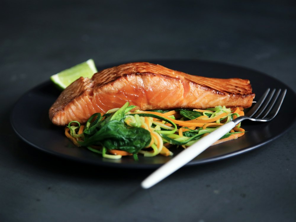 Salmon with Greens